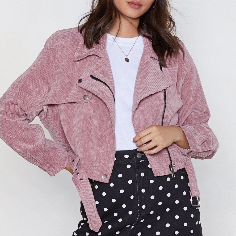 🌺SOLD🌺Nasty gal pink corduroy jacket